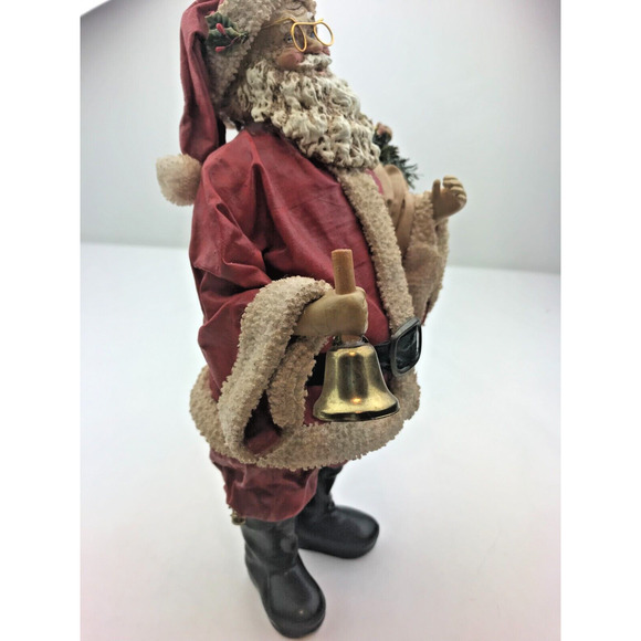 Vintage Possible Dreams Clothique SANTA Claus Figurine, 1988, 10" Tall With Bell - Picture 3 of 5
